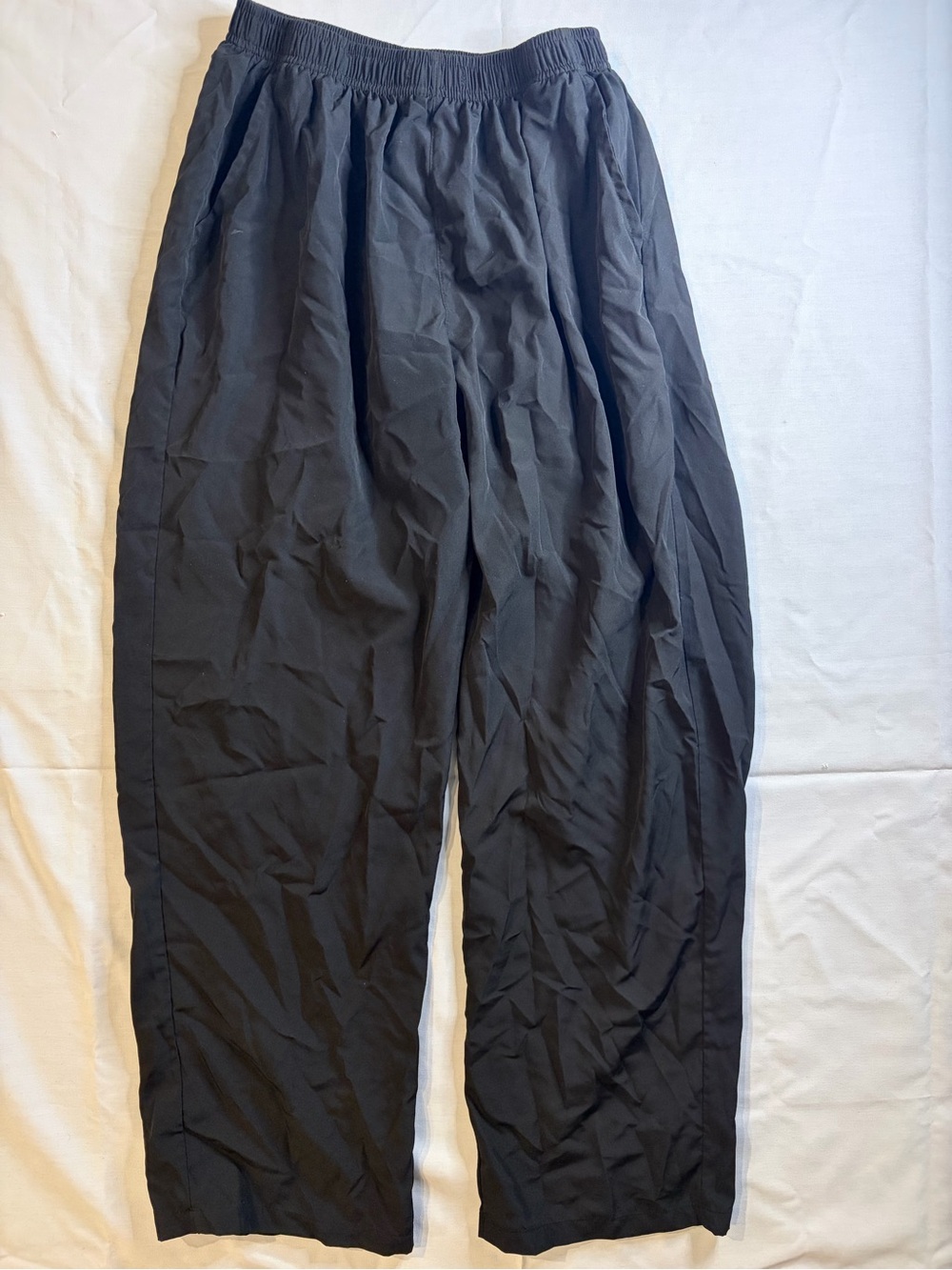 Source Unknown Black Elastic-Waist Relaxed Joggers